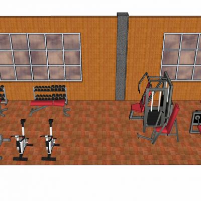 健身器材跑步机器械哑铃构件