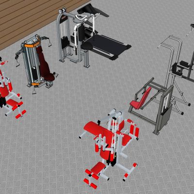 现代建设器材体育器材跑步机动感单车