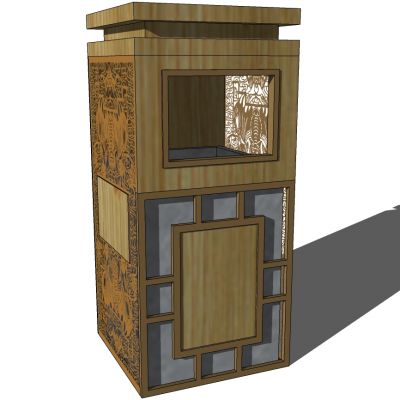 新中式户外垃圾桶垃圾箱