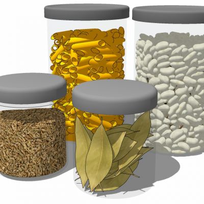 调料罐玻璃瓶厨房饰品摆件