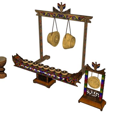 乐器音乐器材古典古代乐器打鼓构件锣