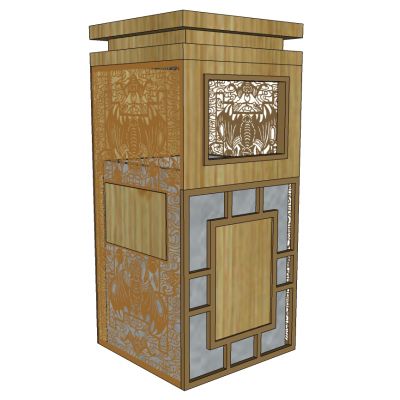 新中式户外垃圾桶垃圾箱