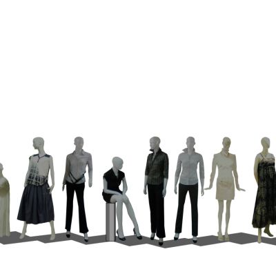 商场橱窗服饰人物模特