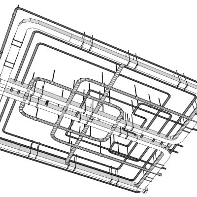 工业风空调管道管线构件