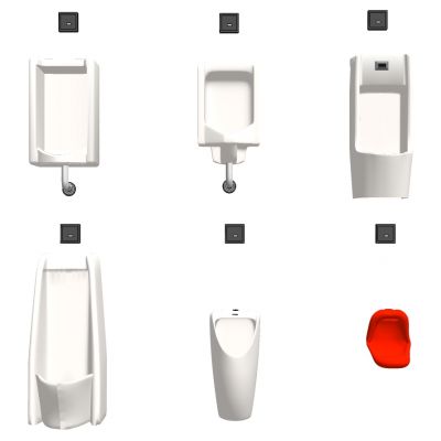 迷你异形方形圆形小便斗