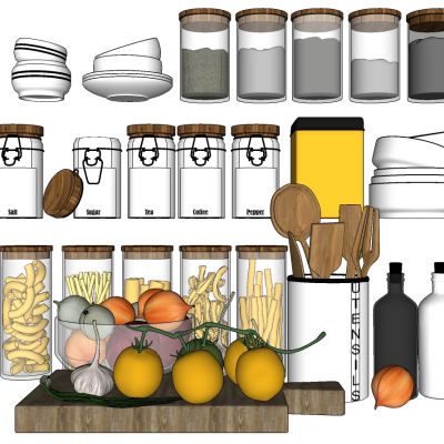 厨房用品组合蔬菜调料