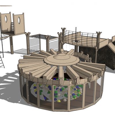 儿童游乐娱乐城设施器材滑梯构件