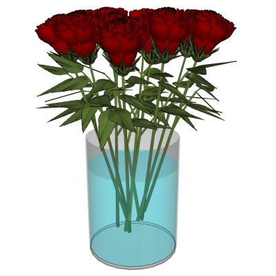 花卉花瓶插花花艺摆件