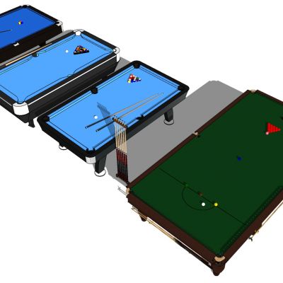 现代美式斯诺克台球桌球杆构件