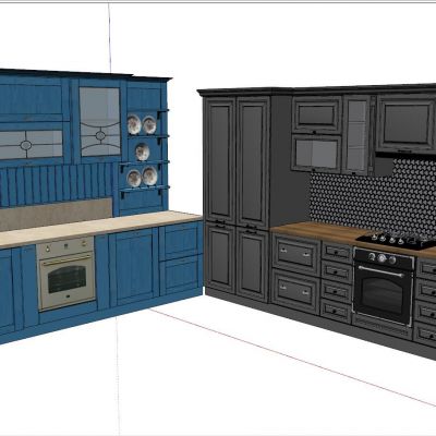 简欧式美式田园地中海整体厨柜