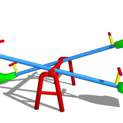 现代儿童游乐园游乐设施儿童跷跷板