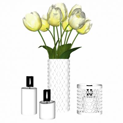 现代花艺插花花瓶摆件