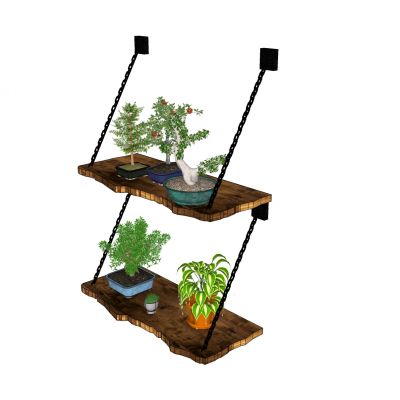 现代植物盆景盆栽花盆花槽花架