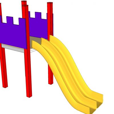 儿童游乐娱乐城设施器材滑梯构件