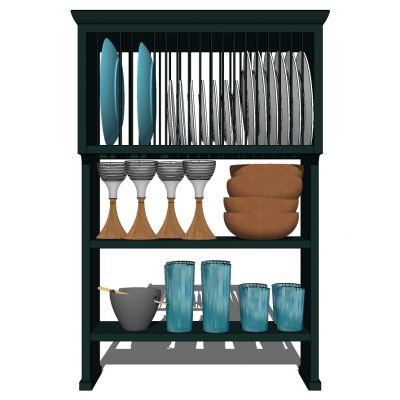 厨房摆件盘子碗架餐具