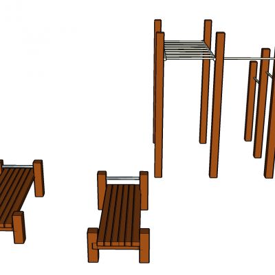 现代单杠双杠组合