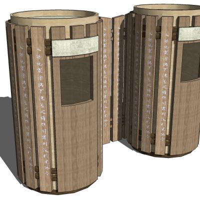 新中式户外垃圾桶垃圾箱