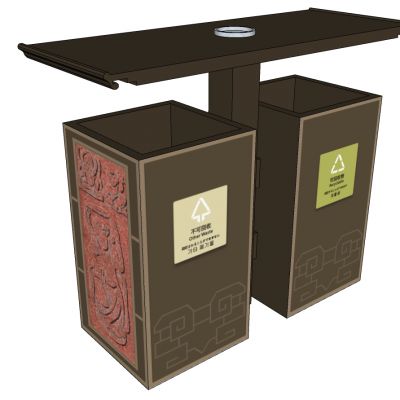 新中式户外垃圾桶垃圾箱