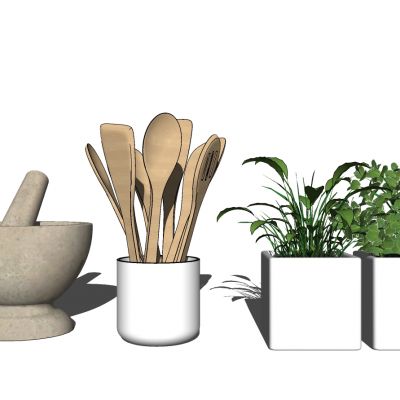 现代厨房摆件调料罐瓶子