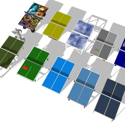 乒乓球台子案子乒乓球拍