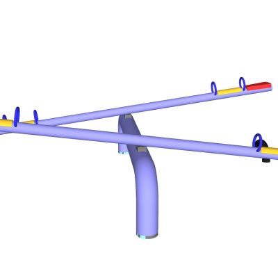 现代儿童游乐园游乐设施跷跷板