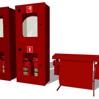 消防器材灭火器消防水带消火栓箱构件