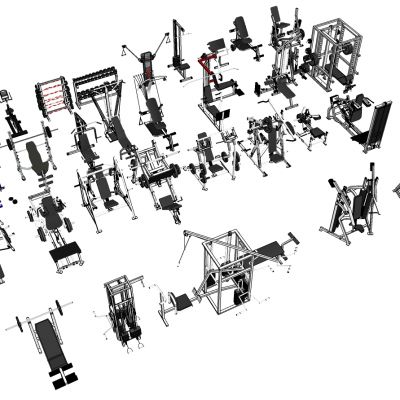 现代建设器材体育器材跑步机动感单车