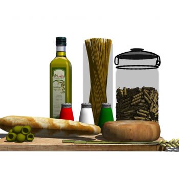 现代厨房摆件调料罐瓶子