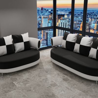 现代双人三人沙发