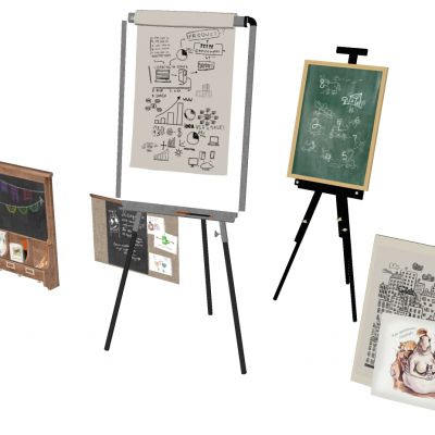 现代画板画架磁力黑板