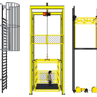 玻璃观光电梯升降梯架子构件