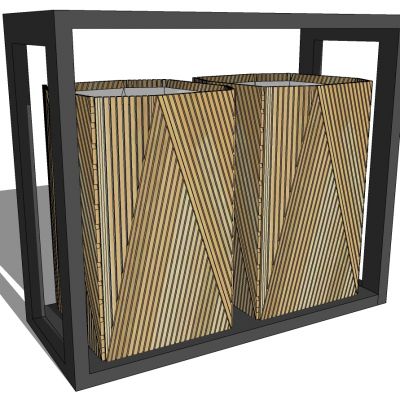 现代简约户外垃圾桶垃圾箱