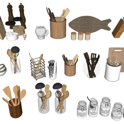 厨房用品摆件调料罐厨具组合