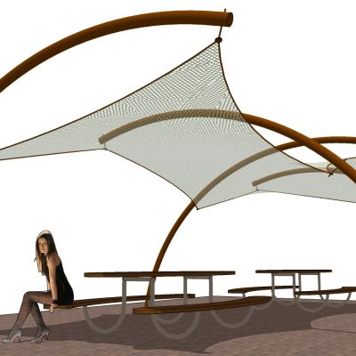 现代室外户外遮阳伞