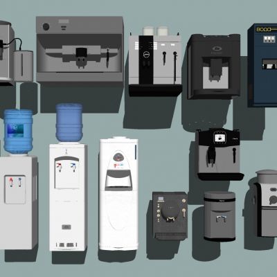 饮水机咖啡机组合大型咖啡机