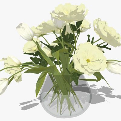 现代玻璃花瓶插花花艺摆件饰品