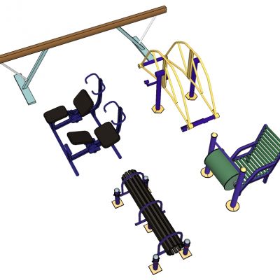 户外健身器材构件