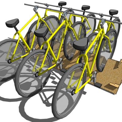 自行车山地车车架构件