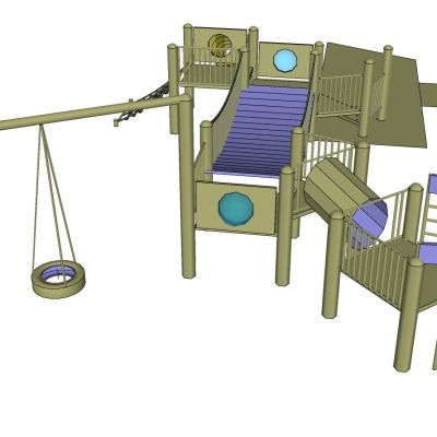 现代儿童游乐园游乐设施儿童轮胎秋千组合