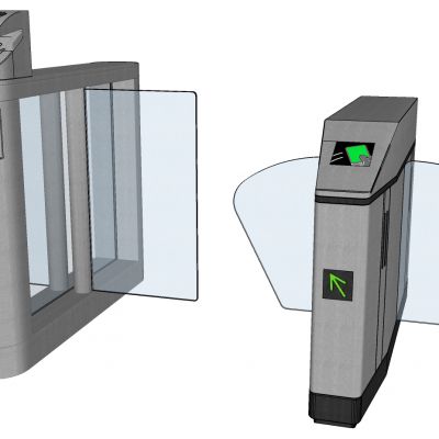 现代通道翼闸防尾随速通门办公楼闸机