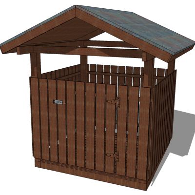 新中式户外垃圾桶垃圾箱