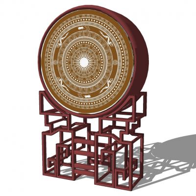 中式古典韩式大鼓构件