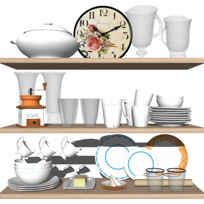 厨房摆件盘子碗架餐具