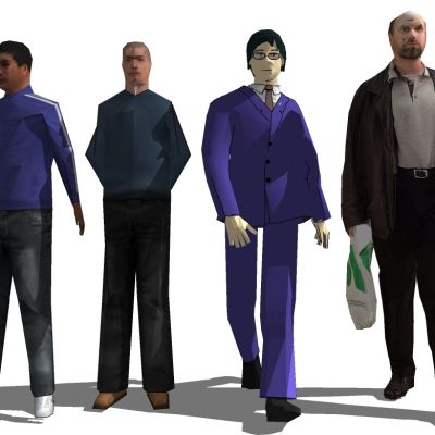 男性休闲人物办公人物