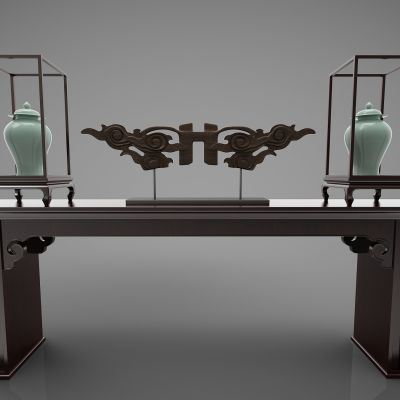 新中式风格端景台