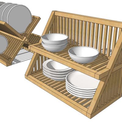 木质餐具置物架