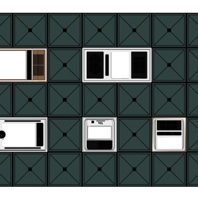 现代暖风机空调出风口集成吊顶排风扇