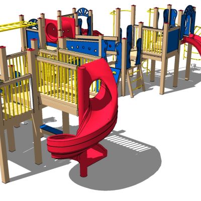 儿童游乐娱乐城设施器材滑梯构件