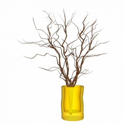 新中式现代花瓶插花干枝摆件