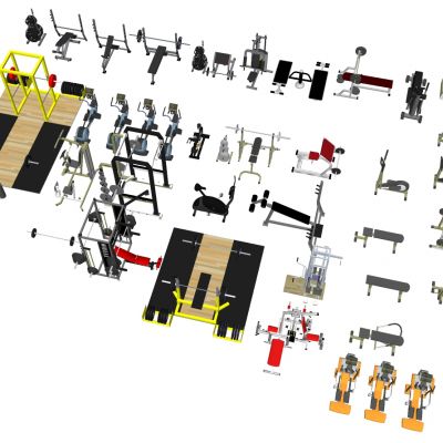 现代建设器材体育器材跑步机动感单构件